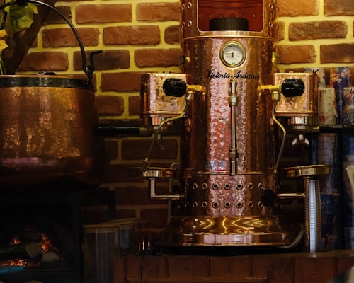 The First Espresso Machine